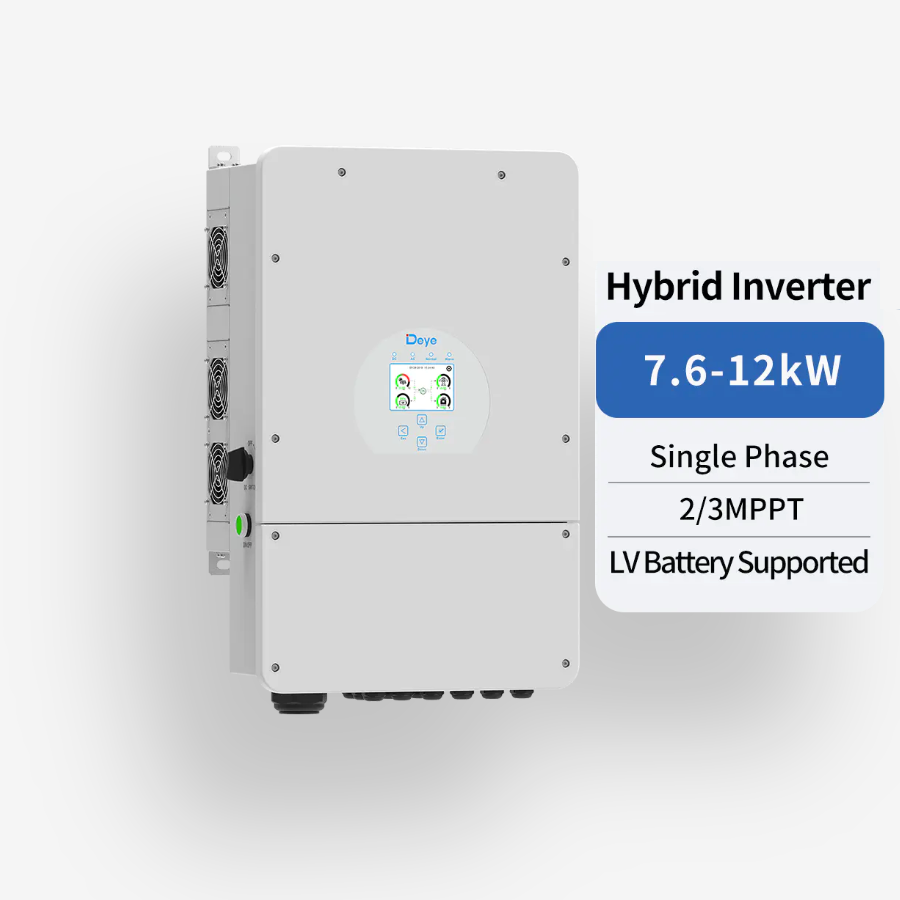 7.6KW to 12KW Deye Hybrid Inverter Single Phase