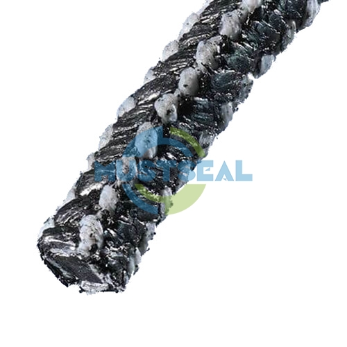 Graphite packing with PTFE corners