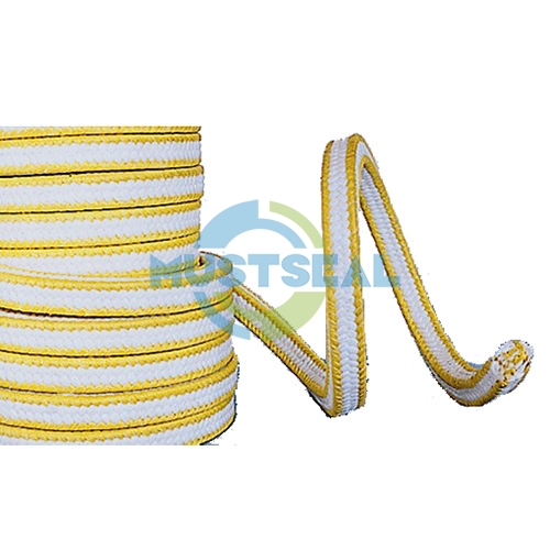 White PTFE Packing with Aramid Corners
