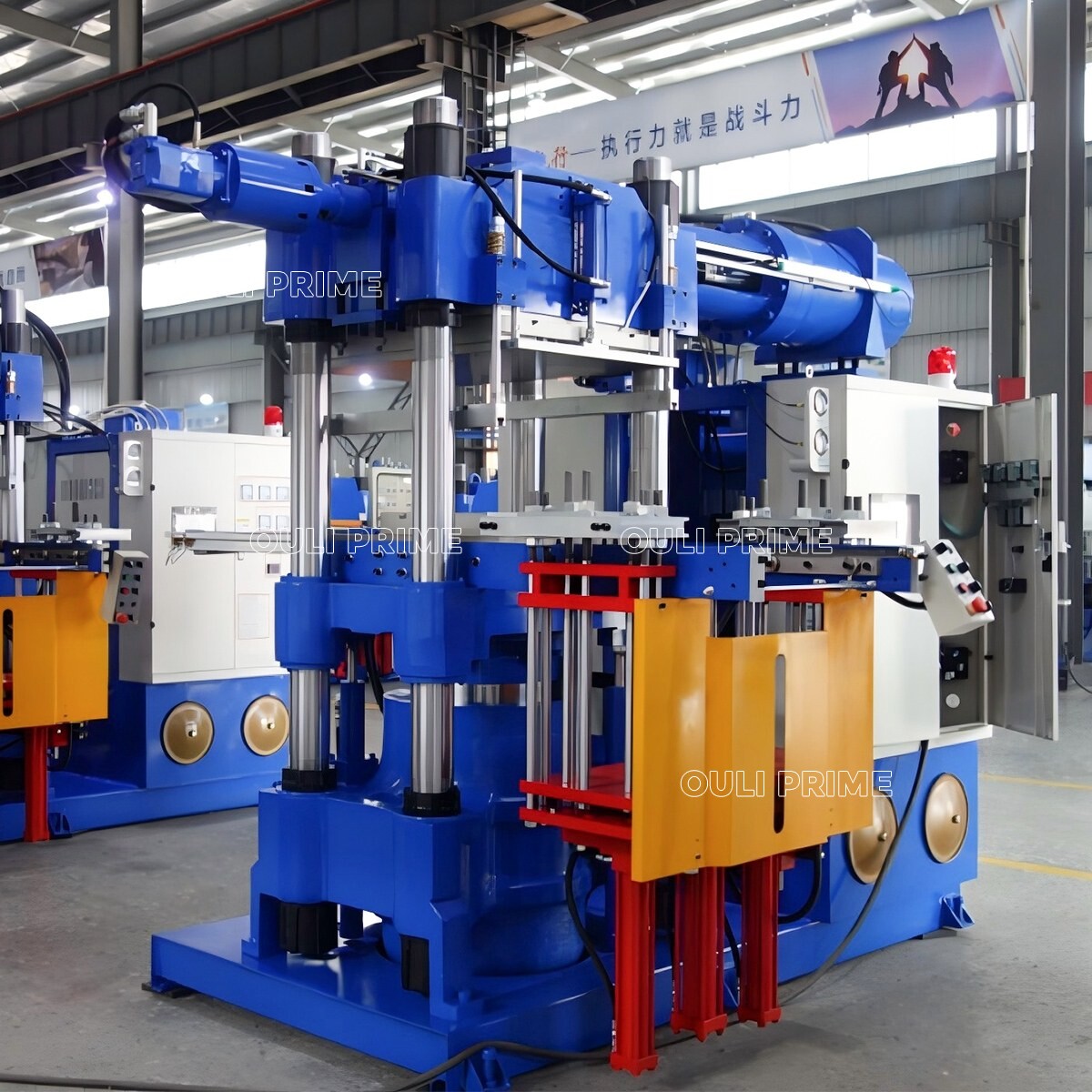 Machine de vulcanisation par injection de caoutchouc