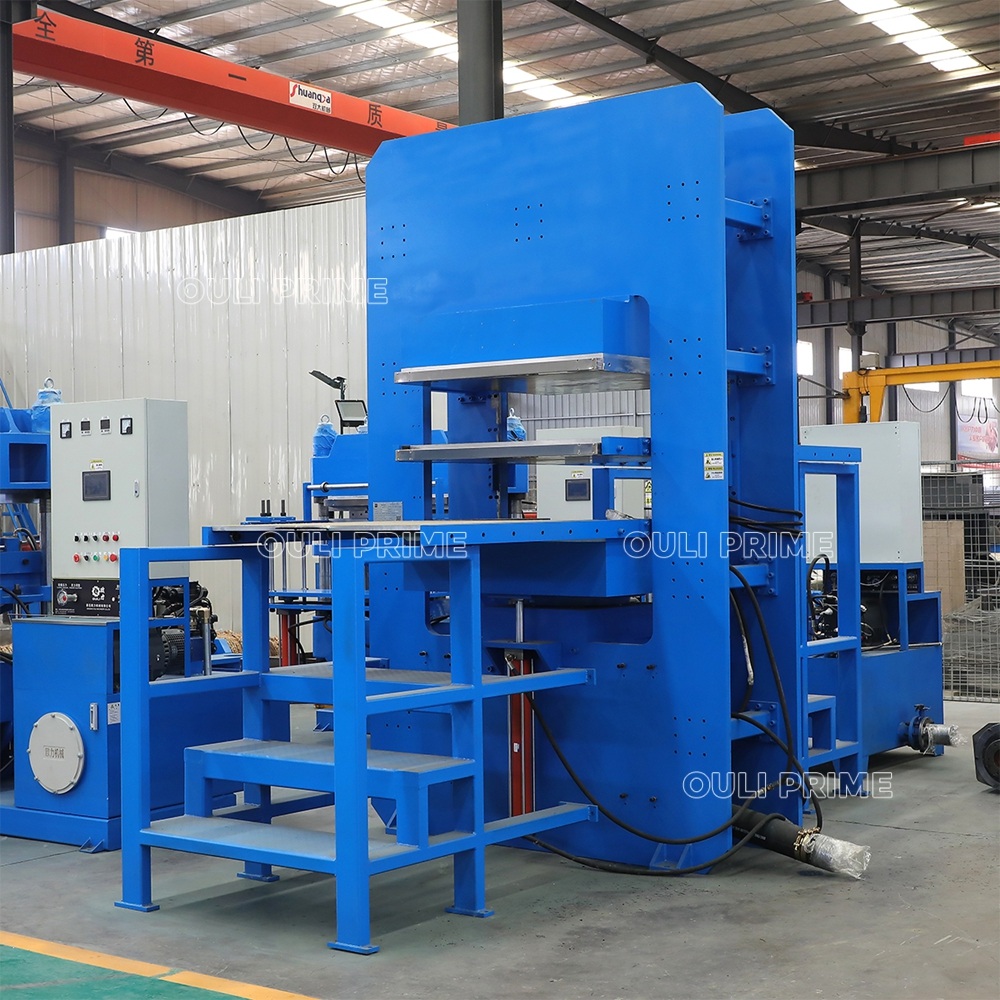 Presse de vulcanisation du caoutchouc de type cadre