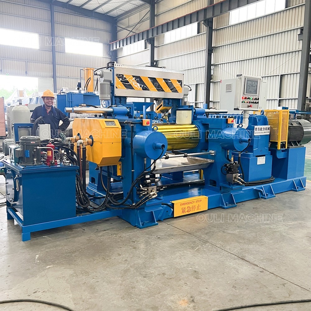 Ajuste hidráulico del rodillo de presión del molino abierto de dos rodillos