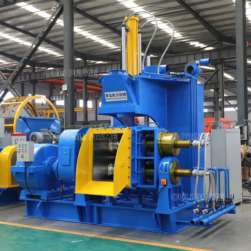 Máquina Amasadora de Caucho por Presión Hidráulica