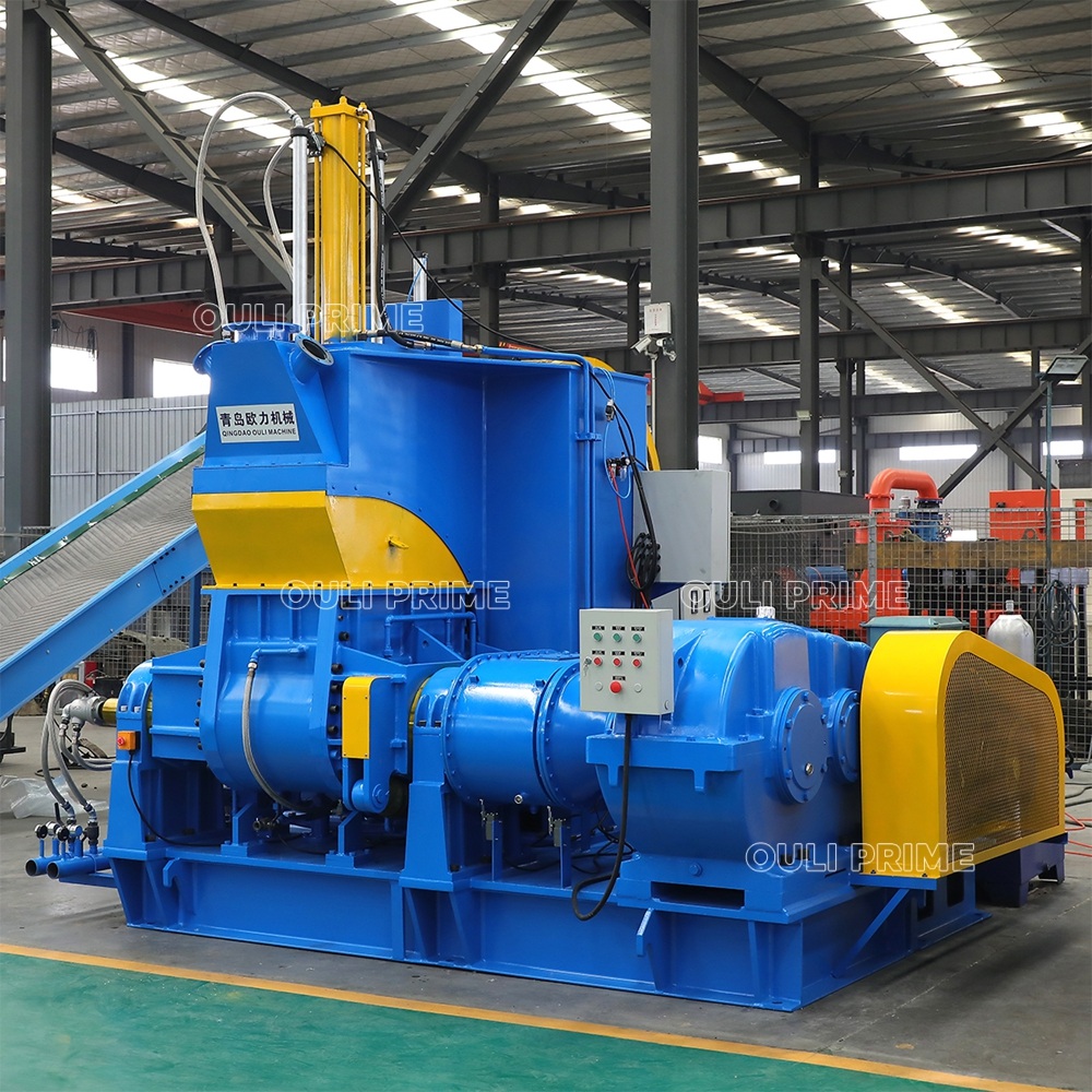 Máquina Amasadora de Caucho por Presión Hidráulica