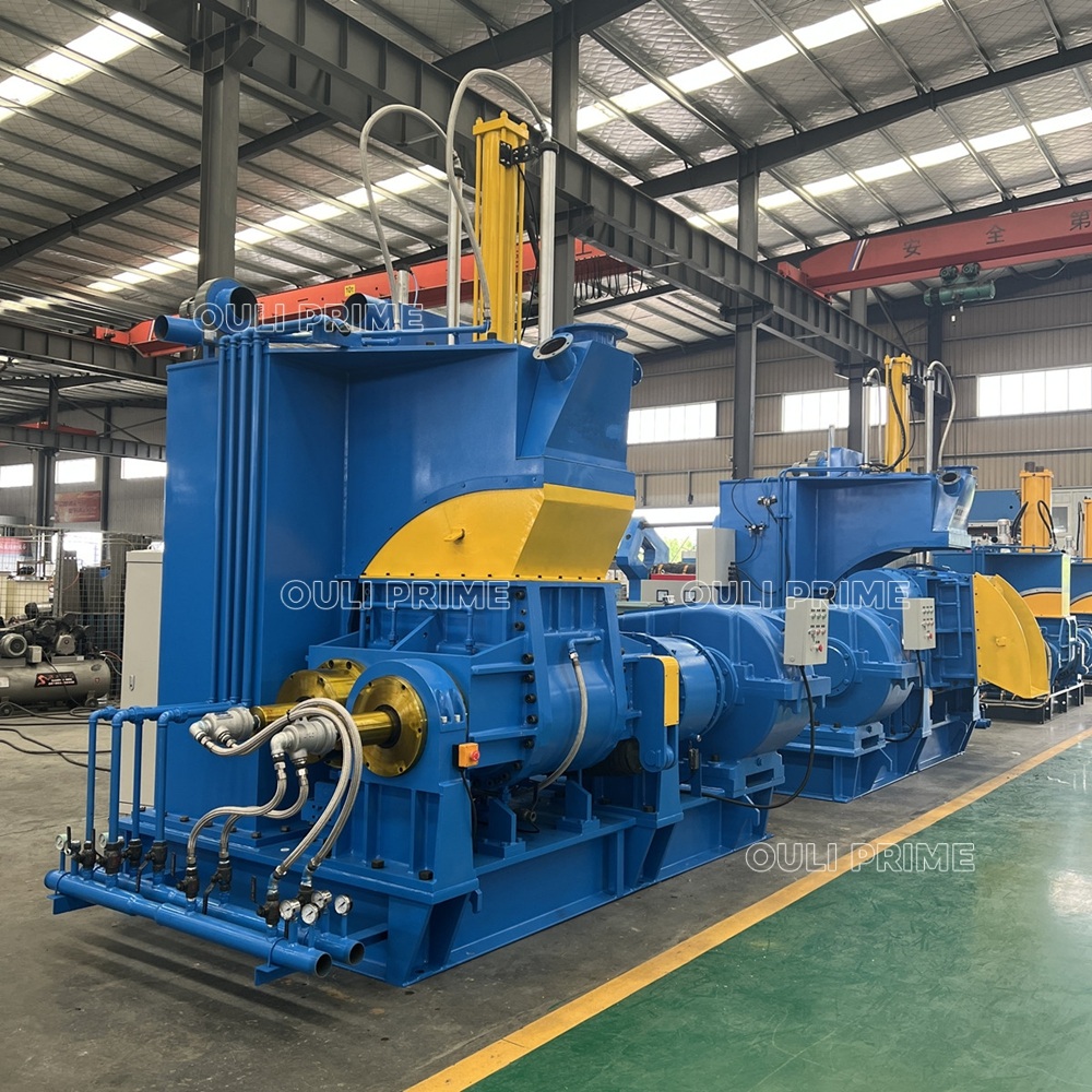 Máquina Amasadora de Caucho por Presión Hidráulica