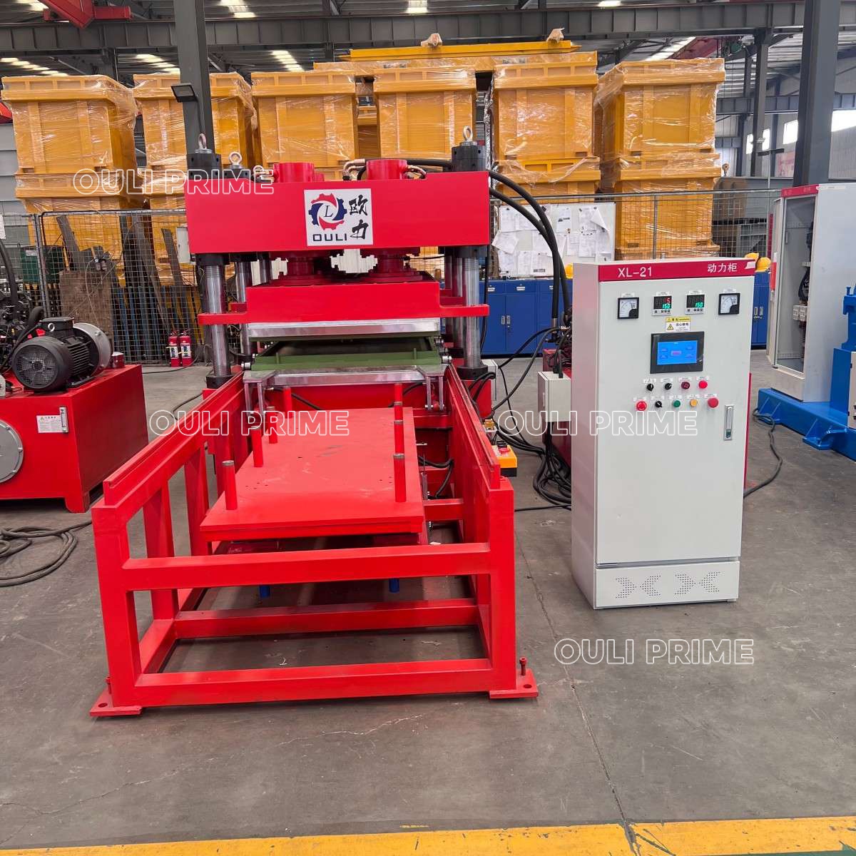 250Ton XLB-D 1100×2200 máquina para hacer baldosas de goma para gimnasios / máquina para baldosas de goma