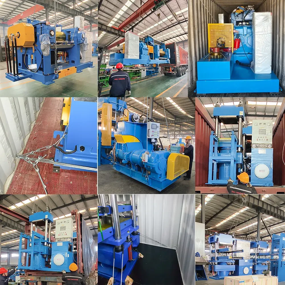 Mise à jour de l'expédition de machines à caoutchouc : Mélangeuses, malaxeurs internes et presses de vulcanisation prêtes pour une livraison mondiale