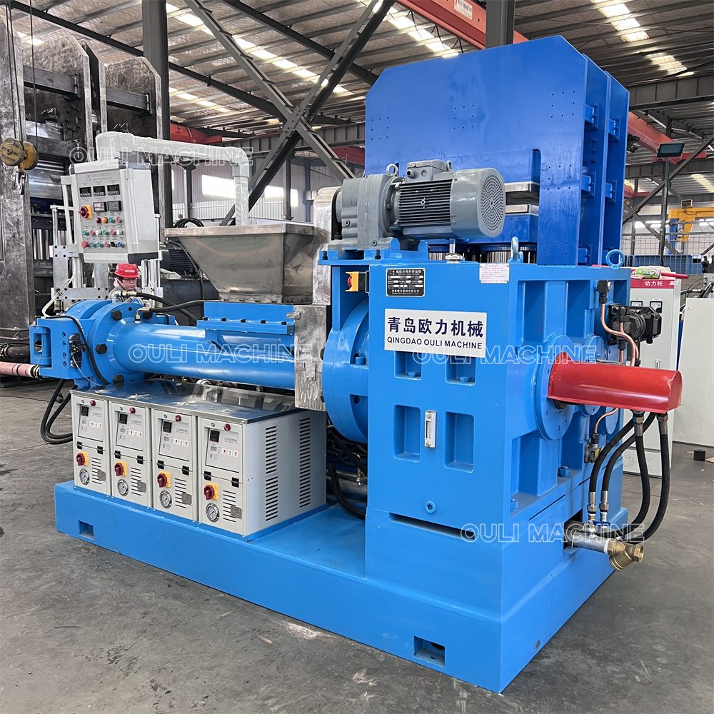 Machine d'extrusion de caoutchouc à alimentation froide