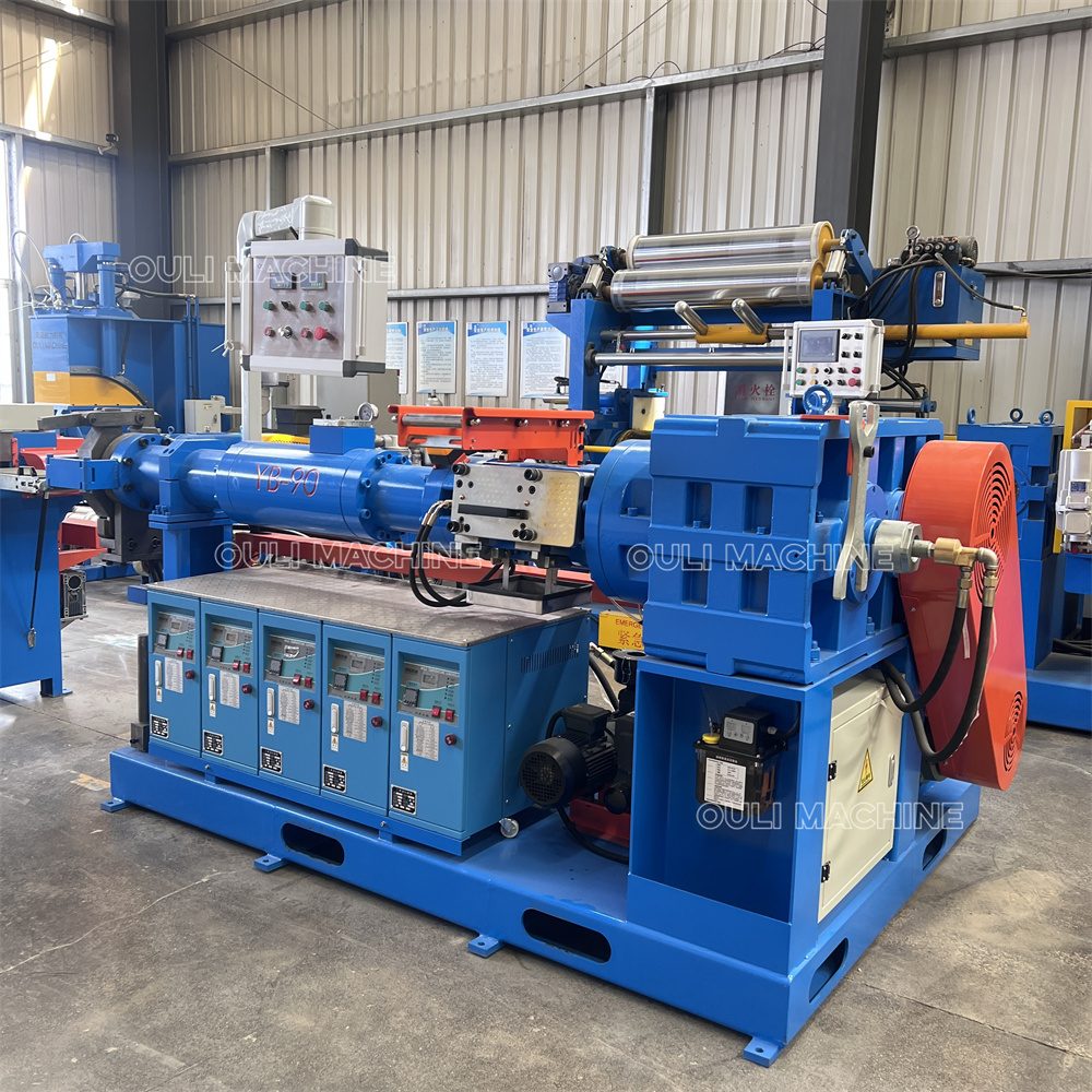 Machine d'extrusion de caoutchouc à vide