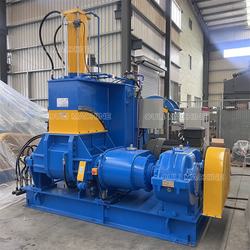 Máquina de amassar borracha com pistão pneumático