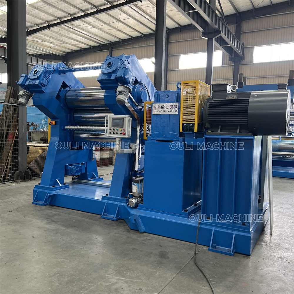 Calandria de Borracha de Três Rolos