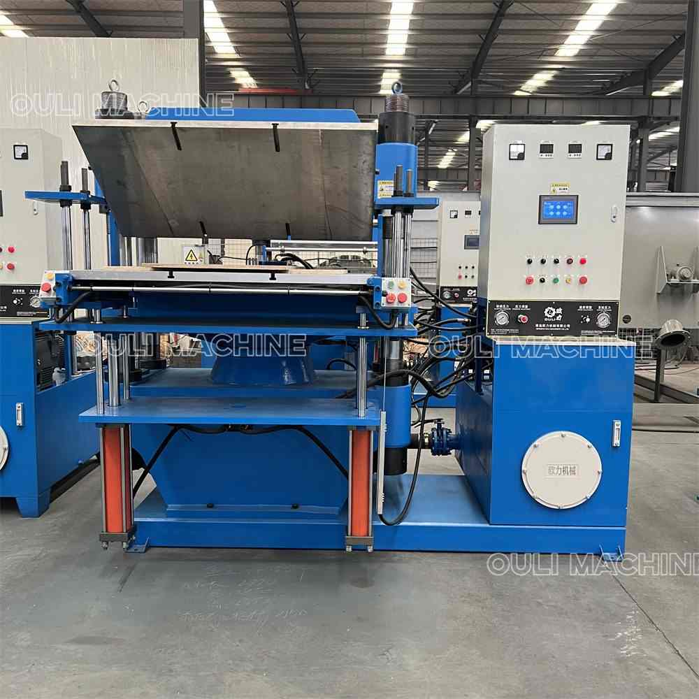 Máquina de prensa de vulcanização de estrutura de coluna