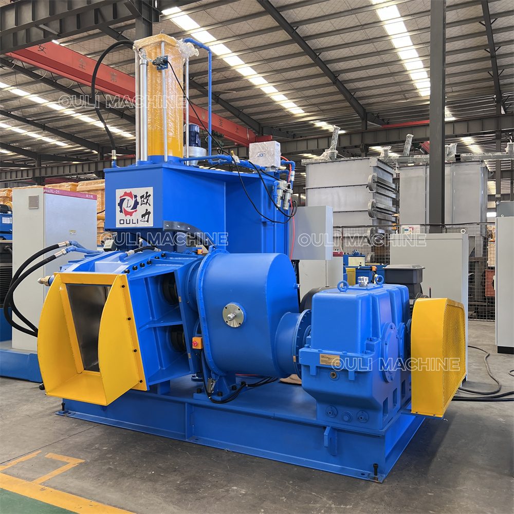 Máquina amasadora de caucho con pistón neumático