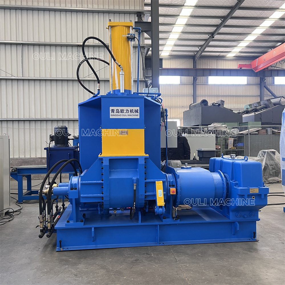 Máquina amasadora de caucho con pistón neumático