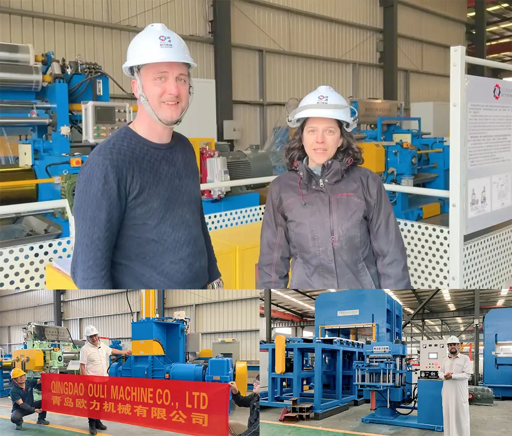 Clientes globales visitan nuestra fábrica para inspeccionar molinos de mezcla de caucho, mezcladores Banbury y vulcanizadores