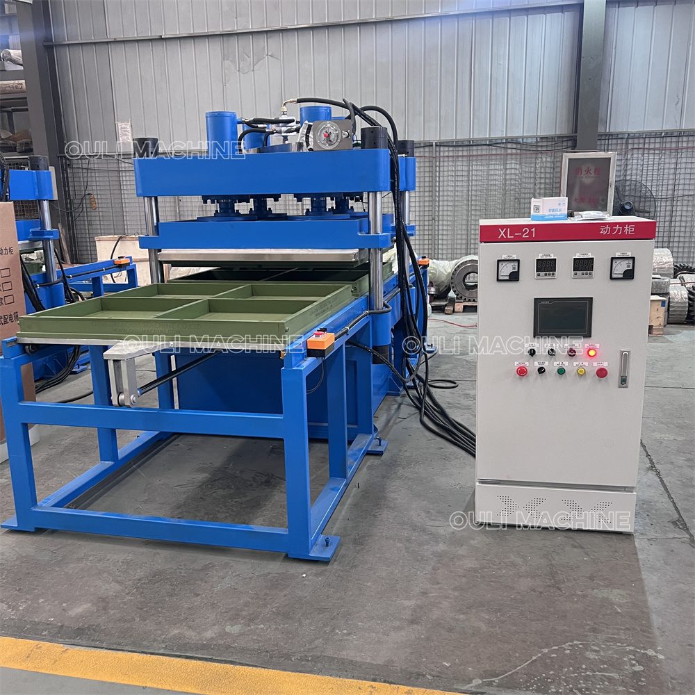 Máquina de prensado de baldosas de goma de 1 capa