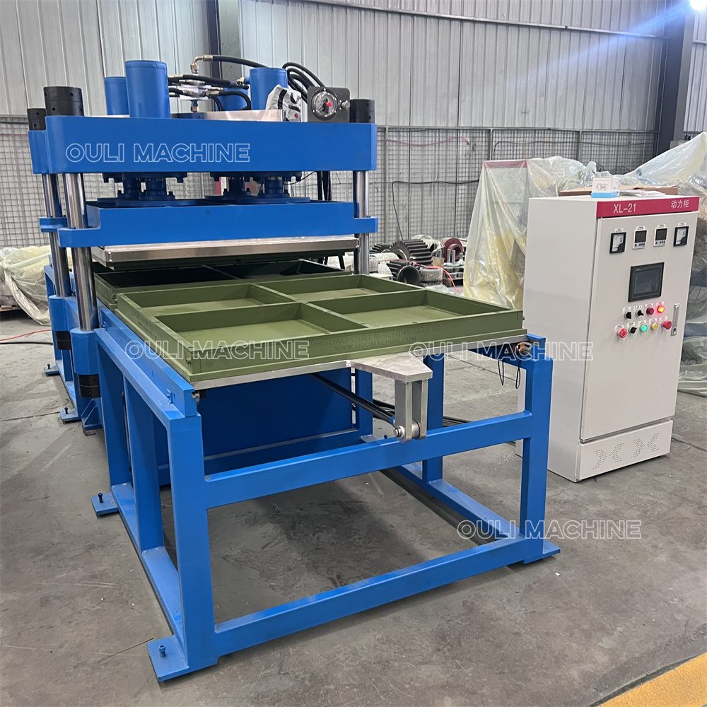 Prensa para baldosas de caucho