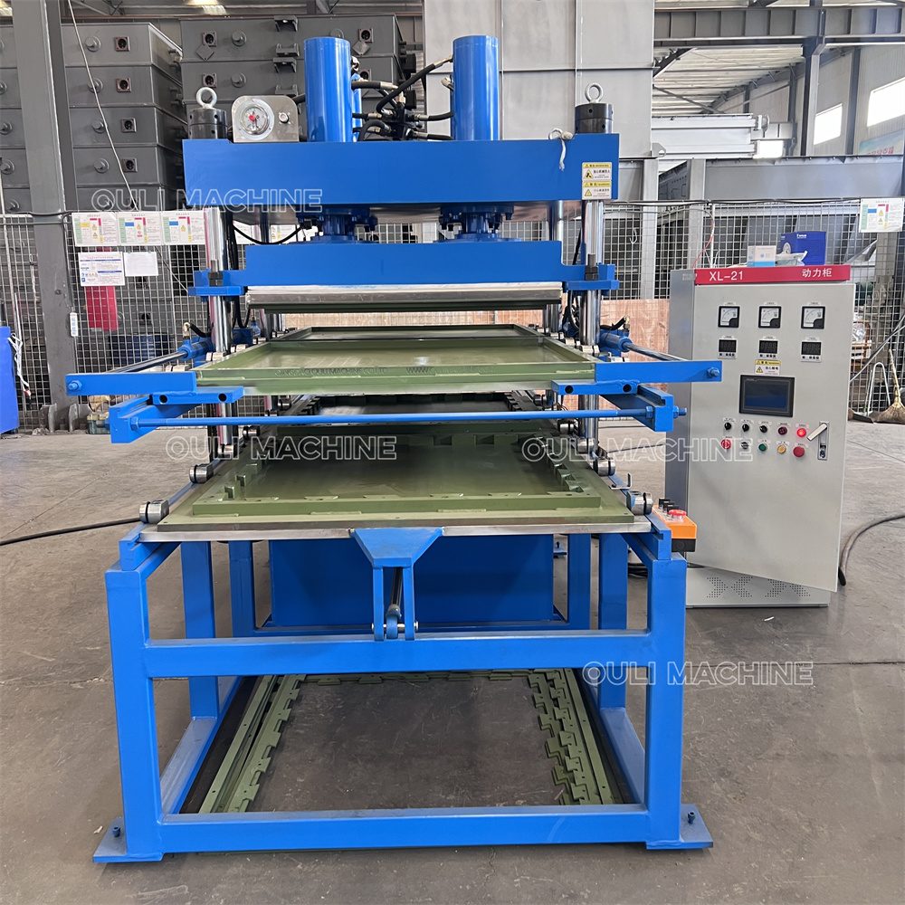Máquina de prensado de baldosas de goma de 2 capas