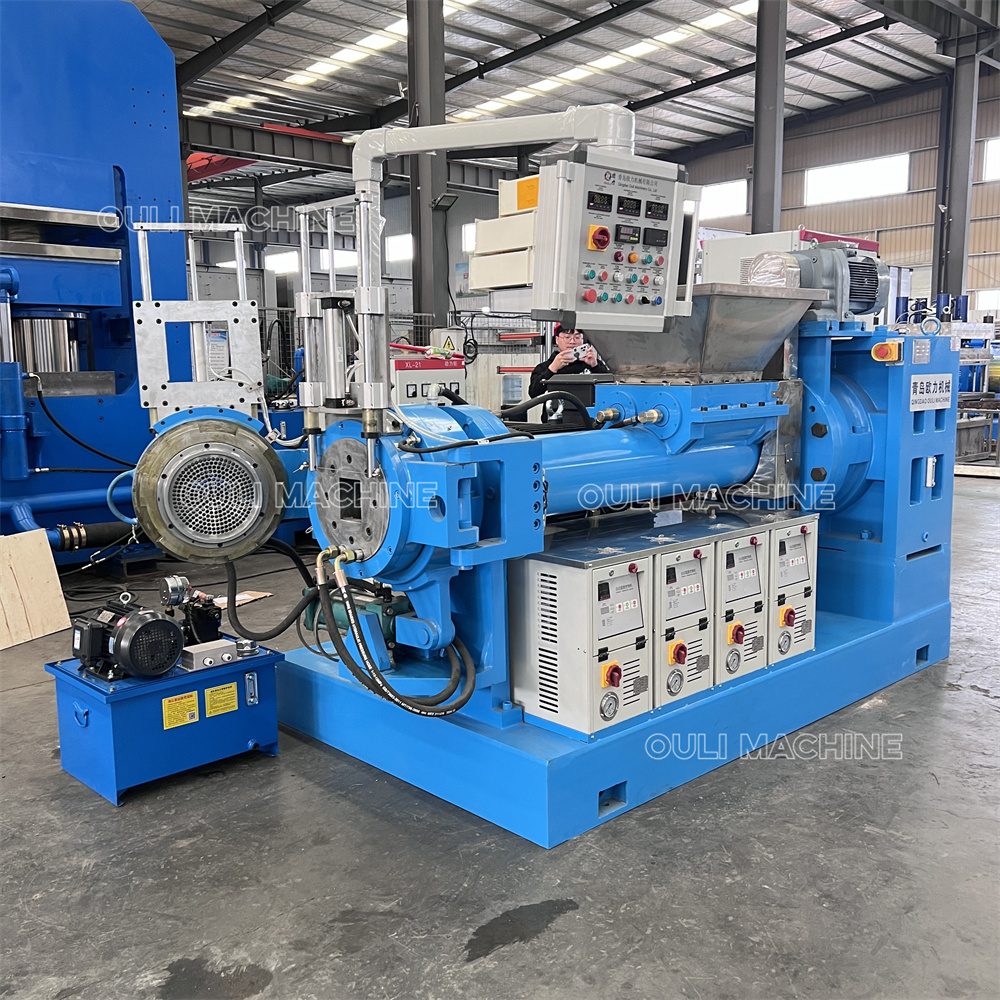 Máquina de extrusión de caucho con alimentación en frío