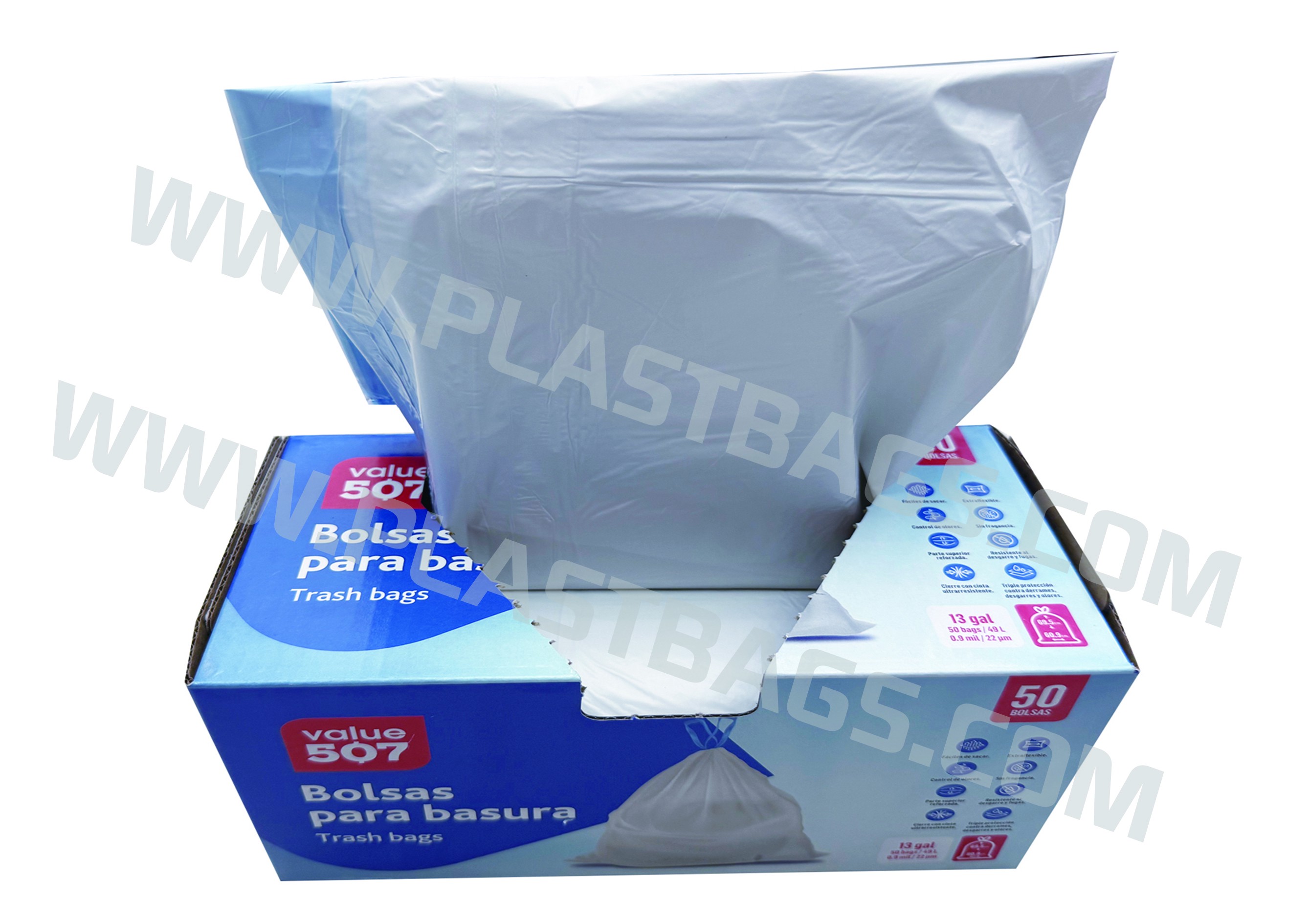 Drawstring bags Interleaved On Roll