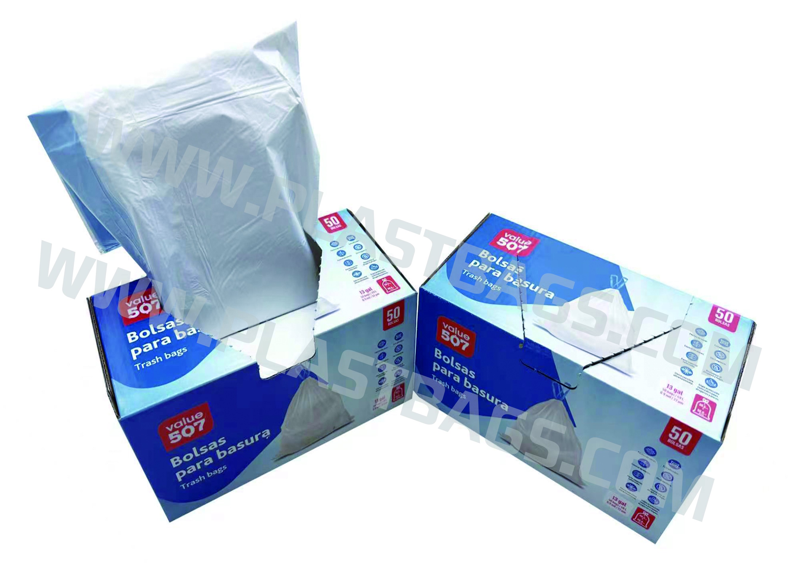 Drawstring bags Interleaved On Roll