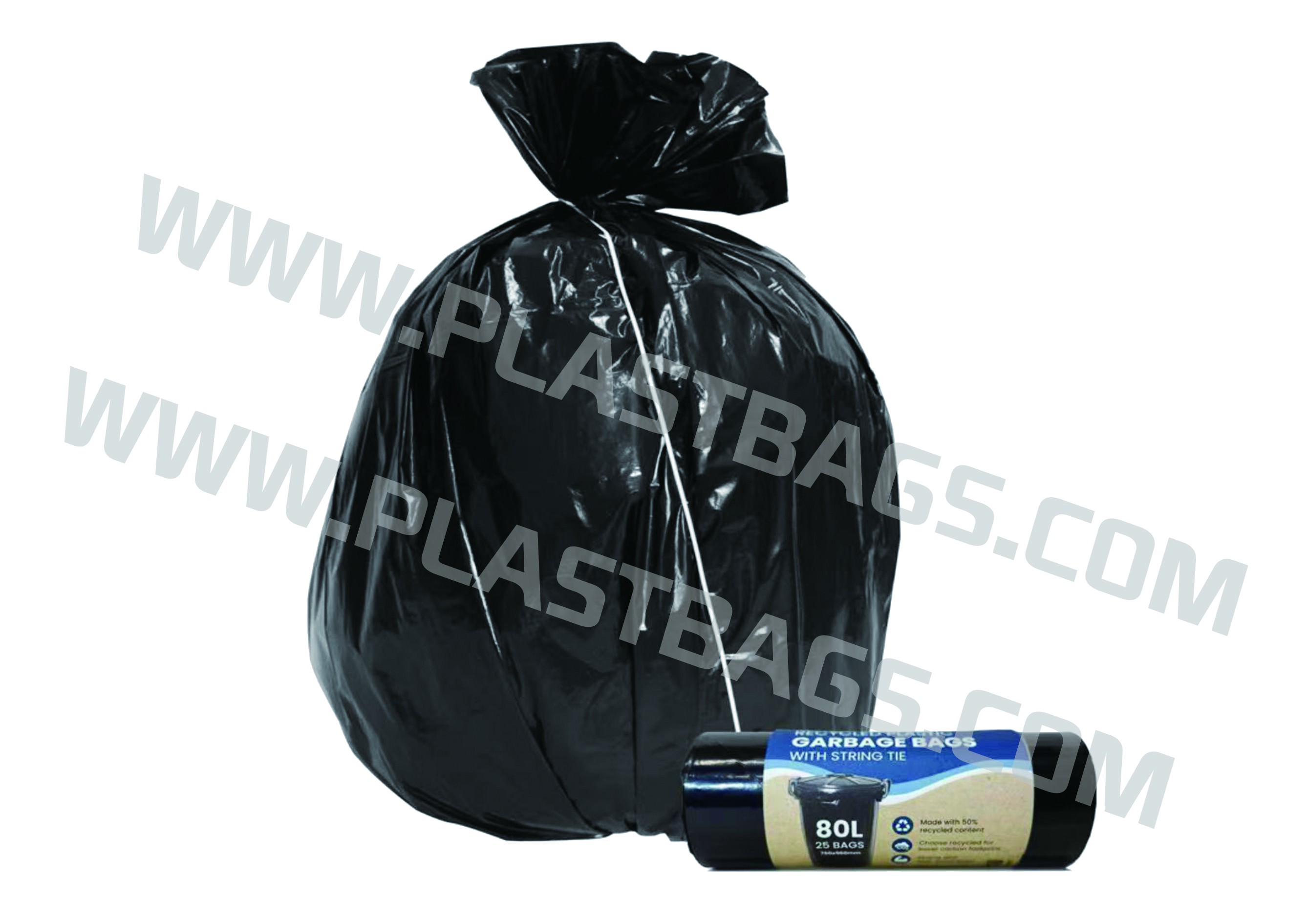 PP String garbage bags on rolls