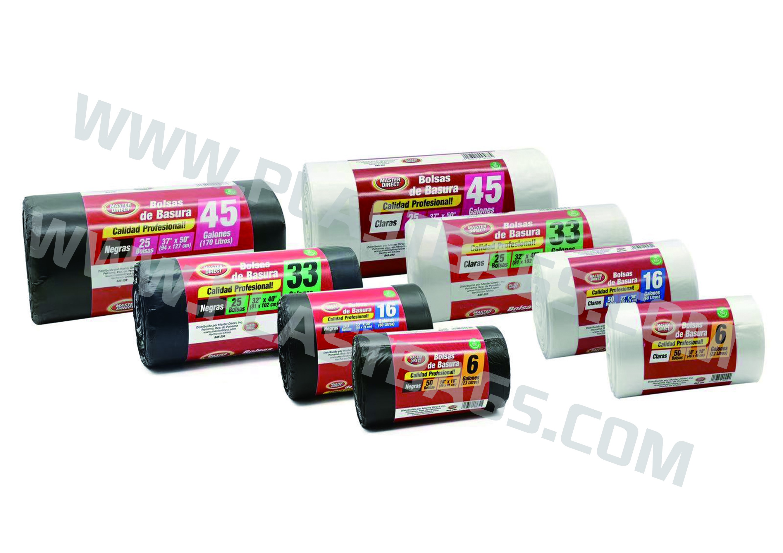 Star Seal garbage bags on rolls