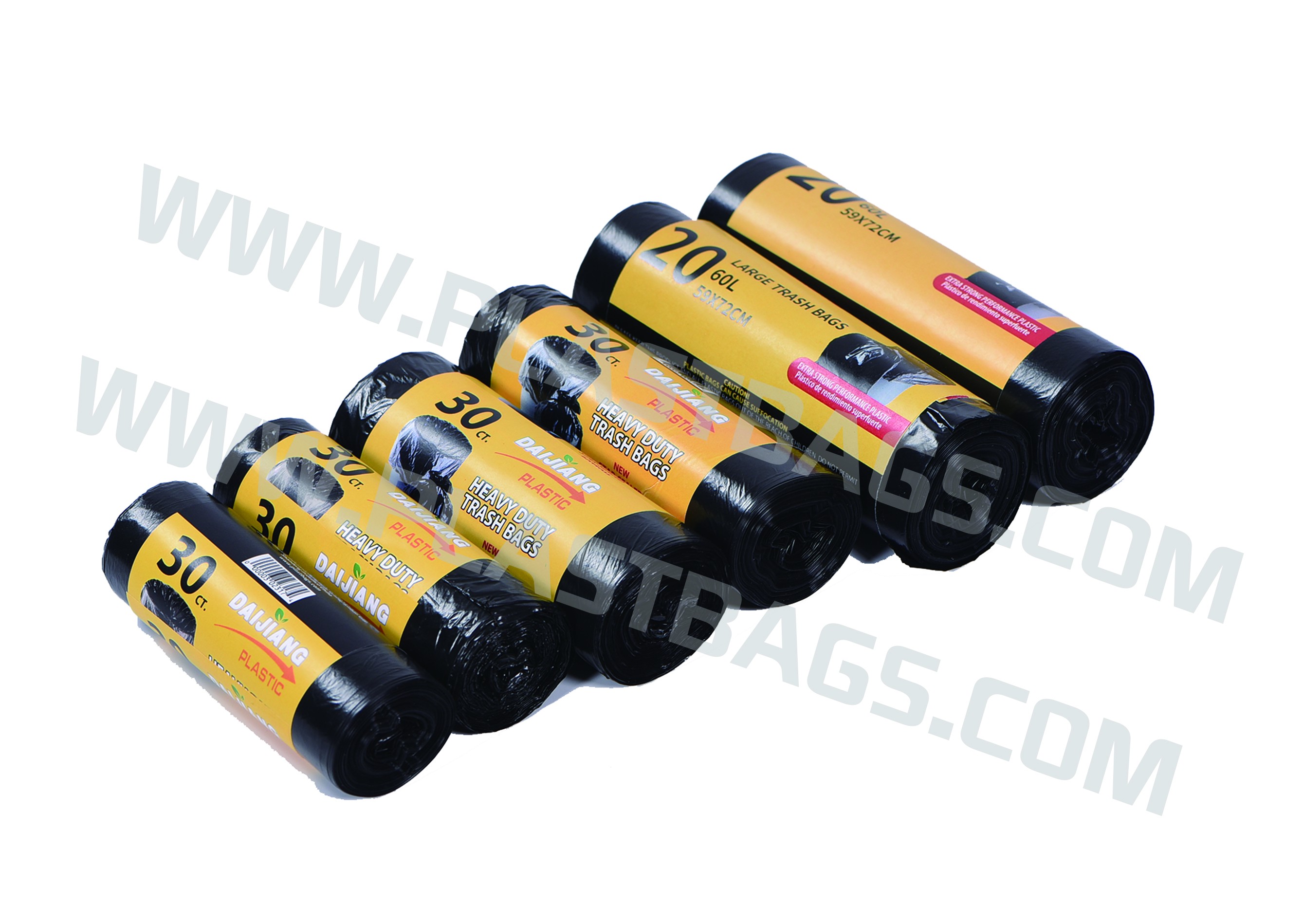 Star Seal garbage bags on rolls