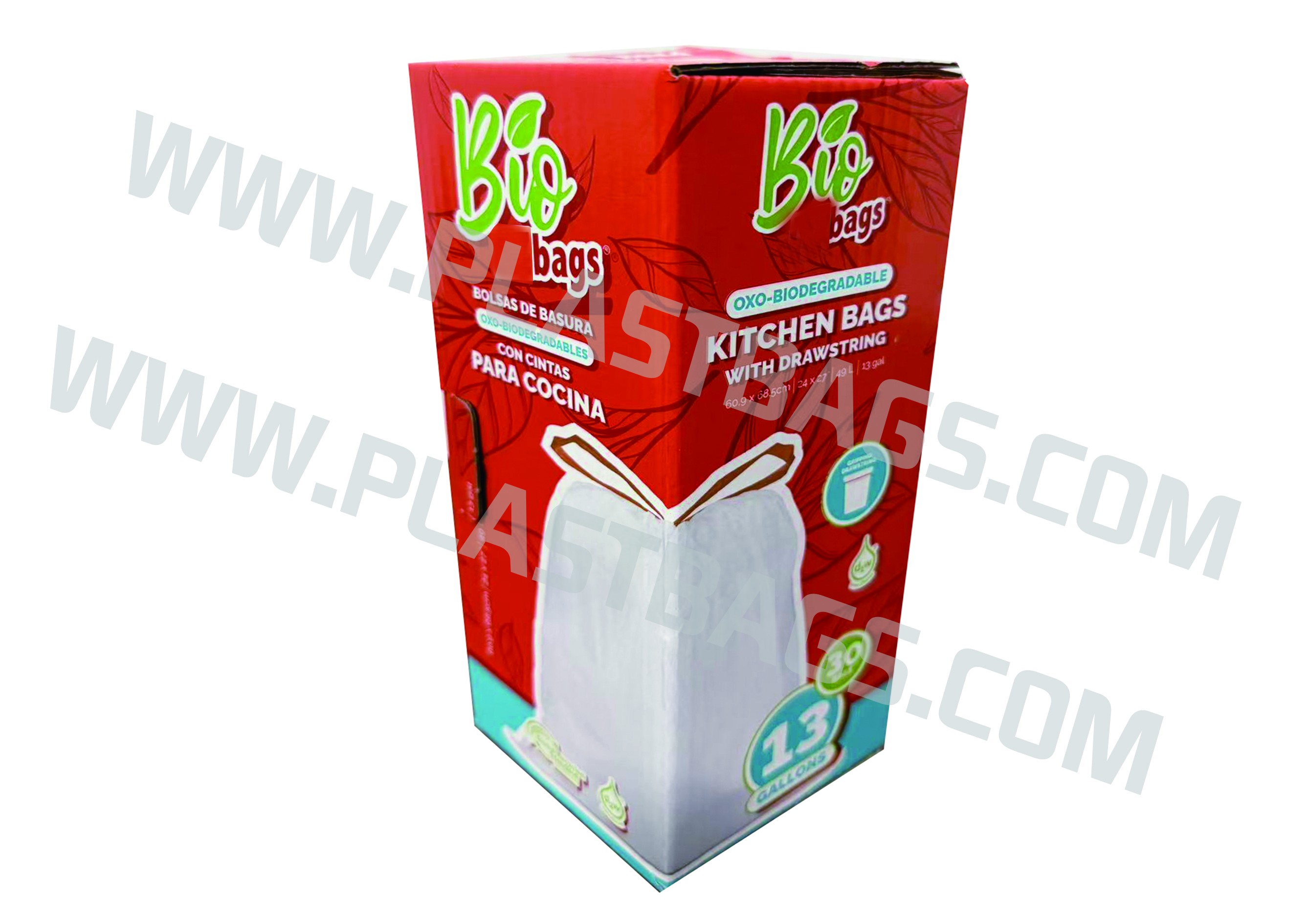 Drawstring bags Interleaved On Roll