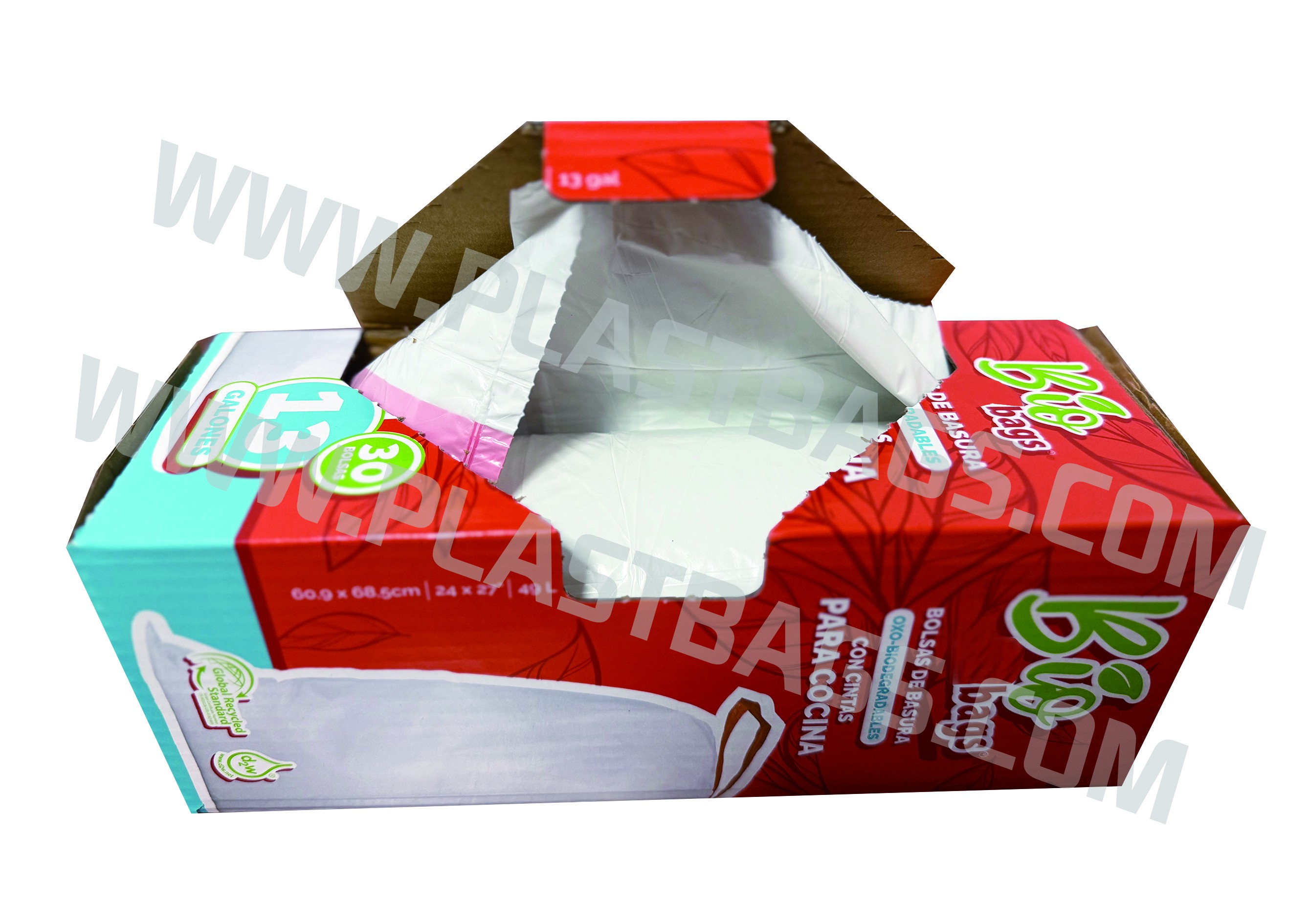 Drawstring bags Interleaved On Roll