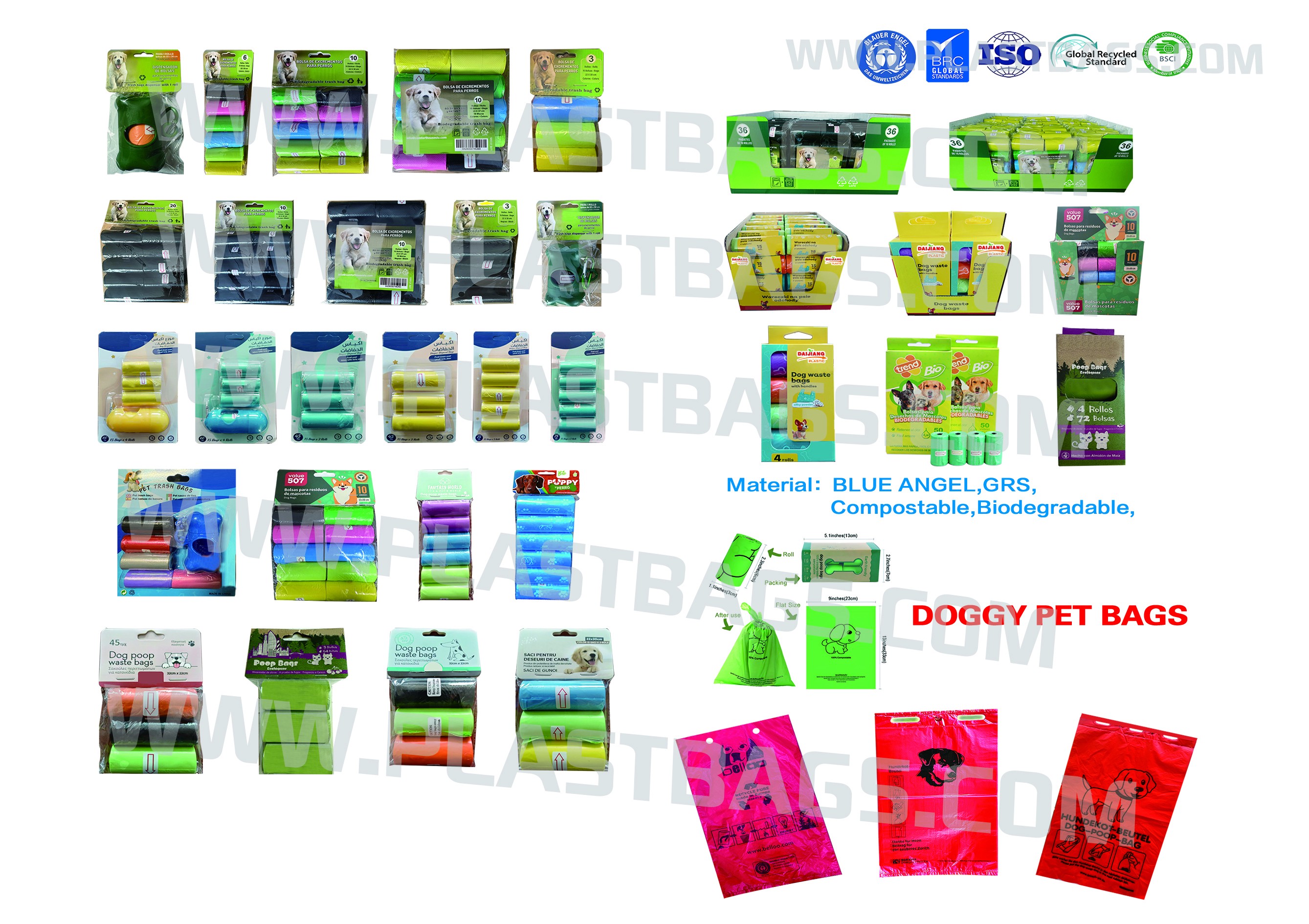 Doggy Pet Bags With Different Packing