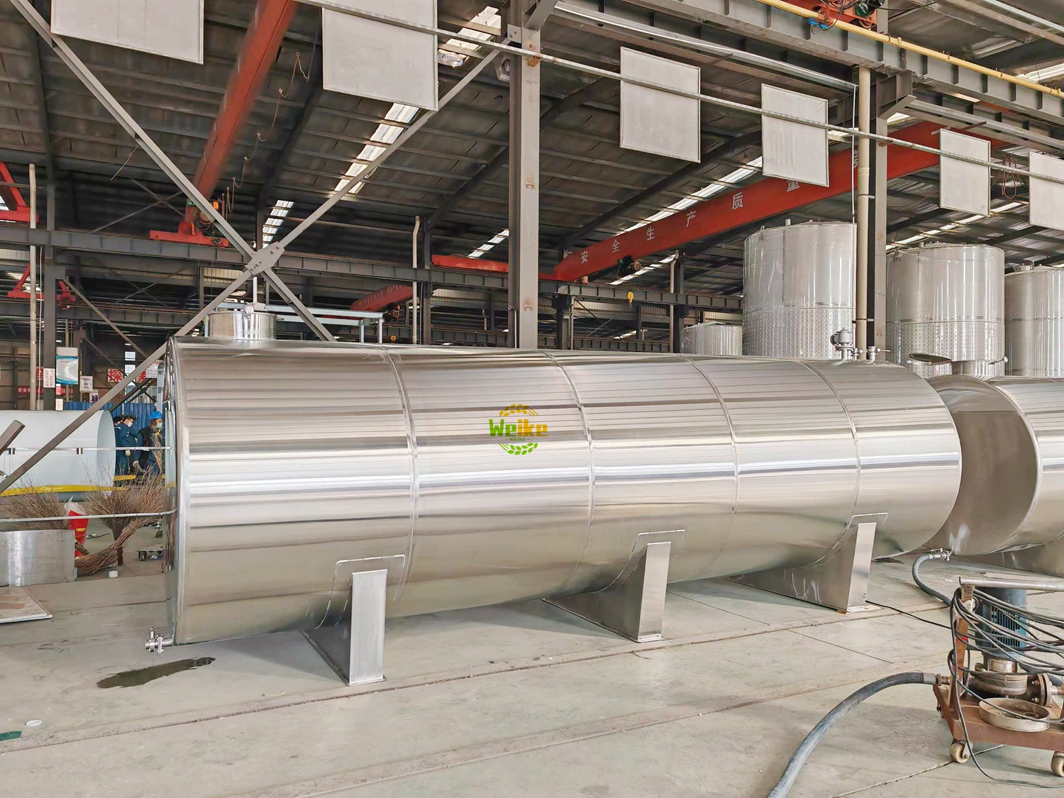 2000L horizontaler Milchtank