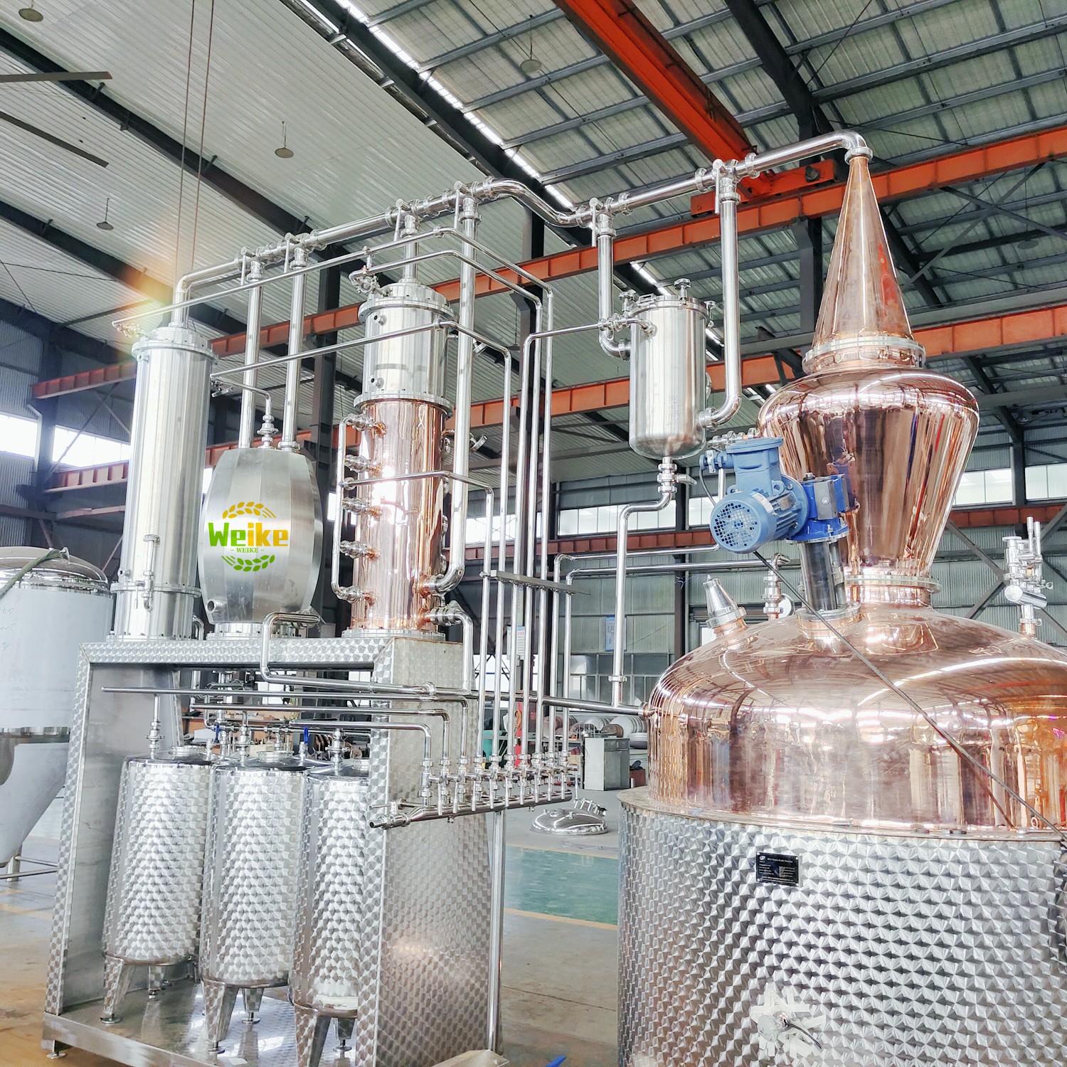 500L Attrezzatura per la distillazione dell'alcol a riflusso Vodka Gin Distillery