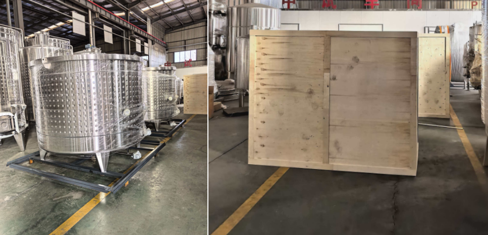 Abbiamo completato serbatoi per fermentazione alcolica per i clienti