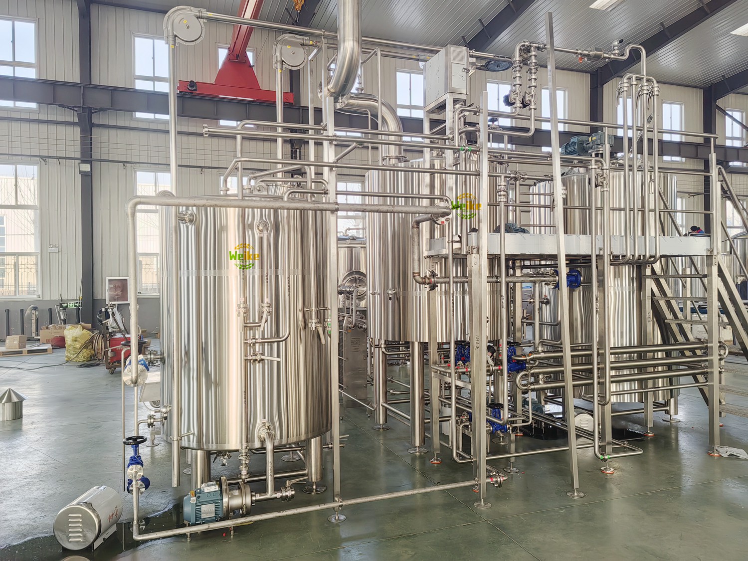 sistema di birrificazione a due vasche