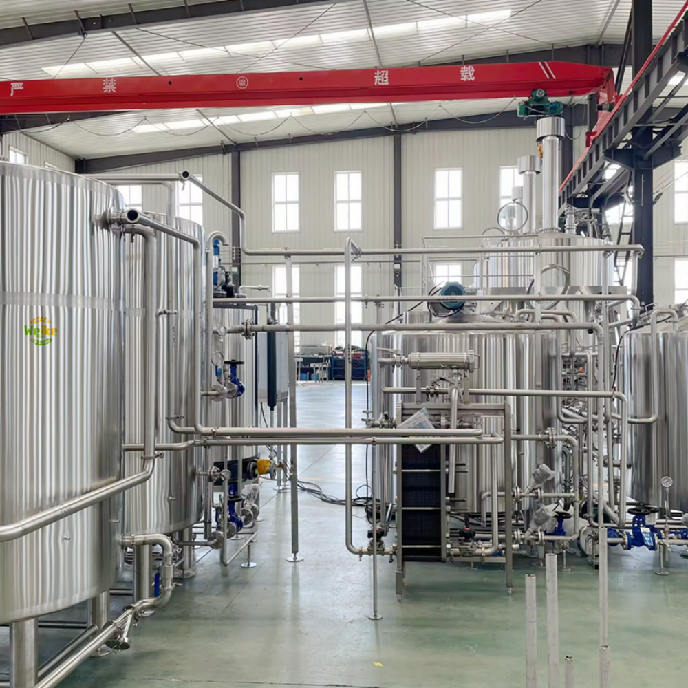 impianto per birra a tre vasche