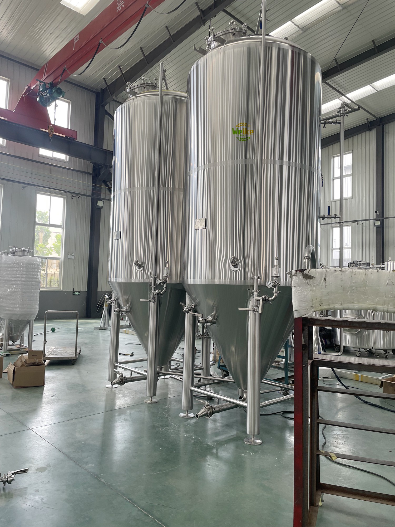 serbatoi di fermentazione per birra industriali