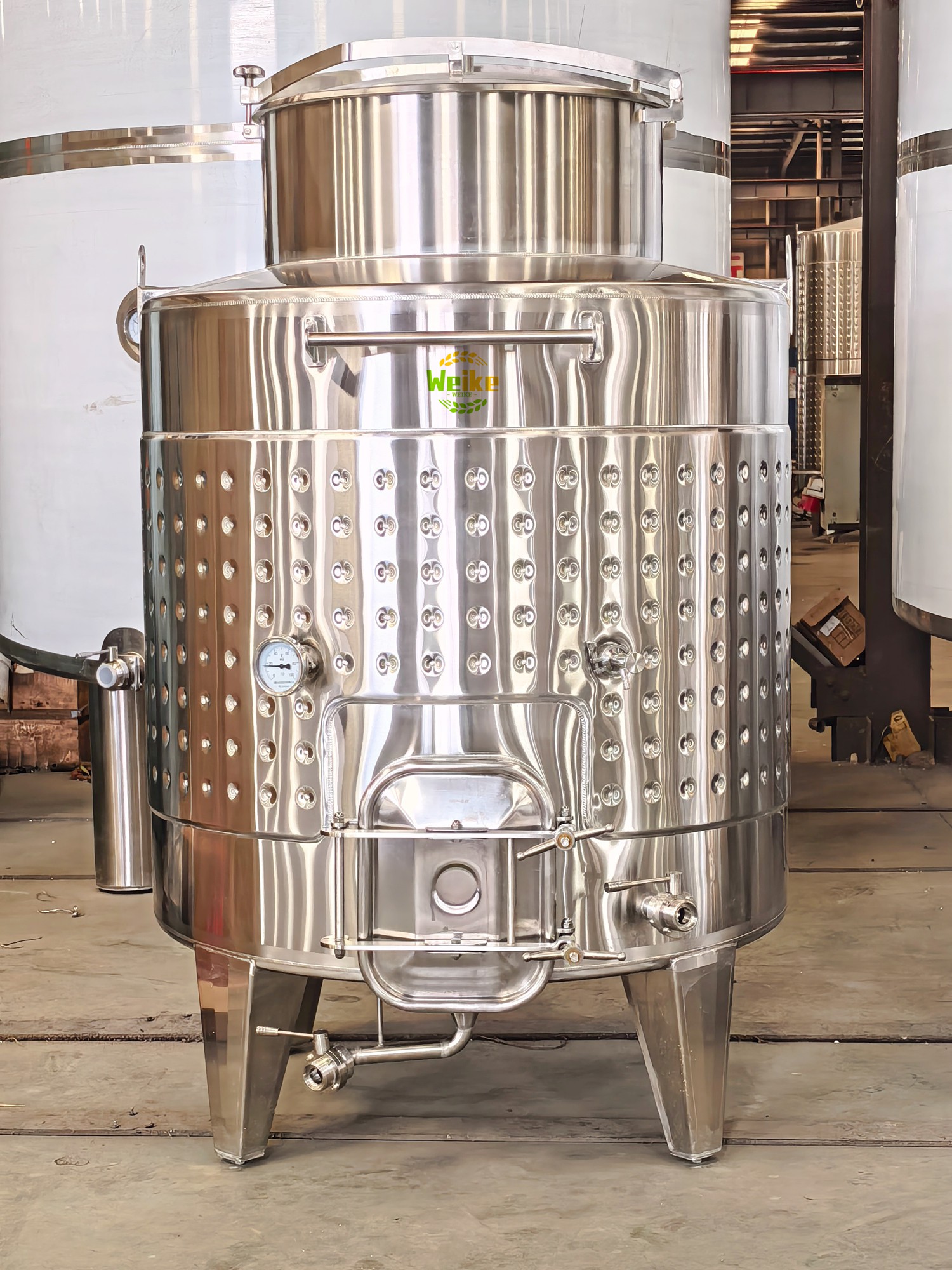 Serbatoio fermentatore per vino da 1500L con camicia