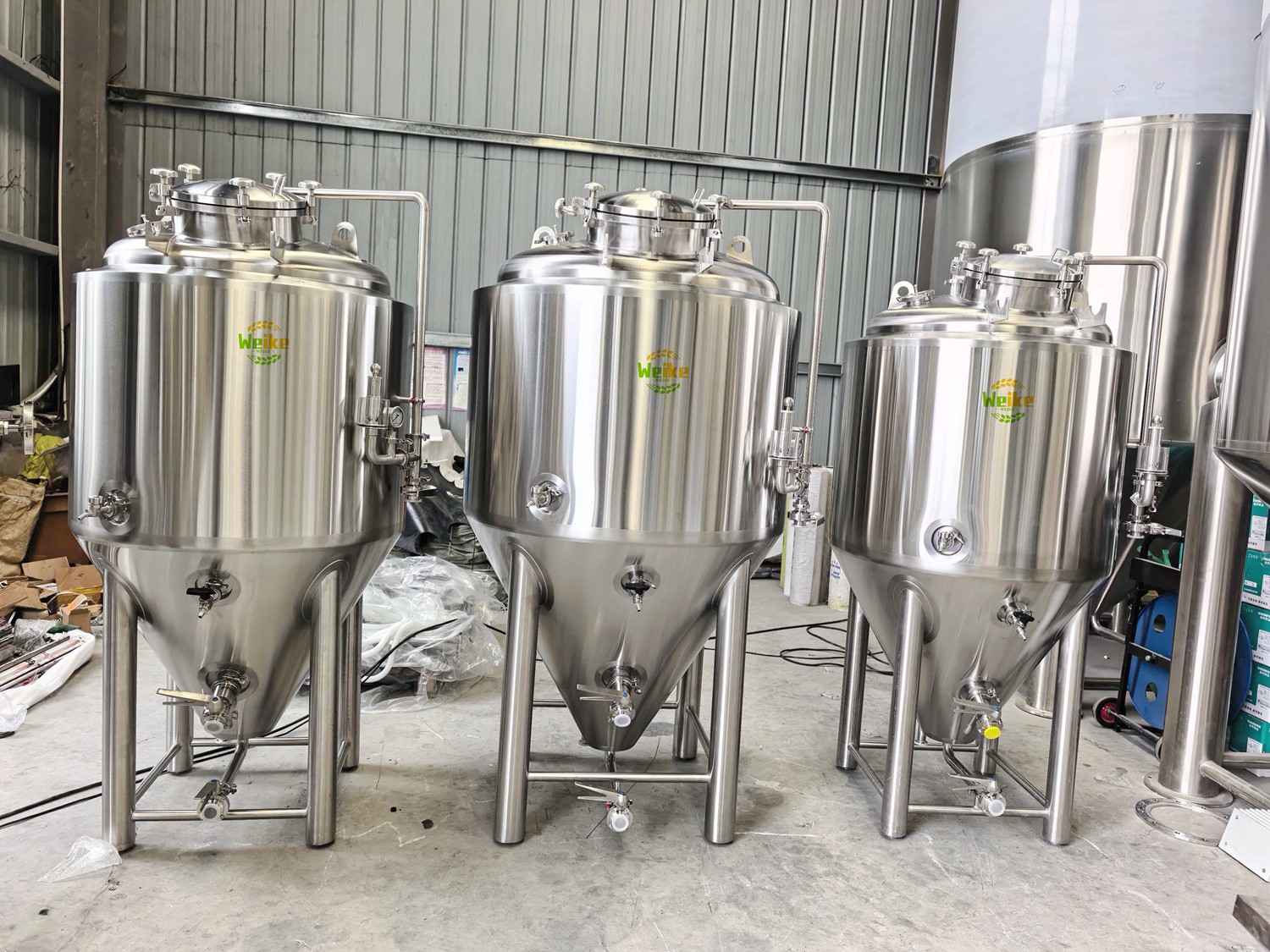 Fermentatore di birra conico | Serbatoio di fermentazione per birrificazione in acciaio inox