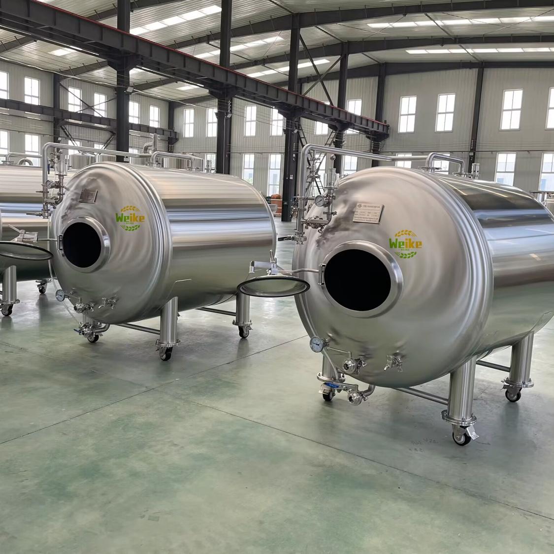 1000L horizontale helderbiertank