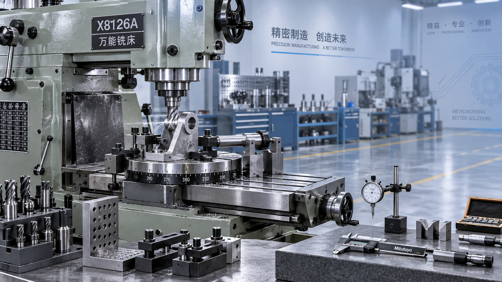 When the Universal milling machine X8126A suits low-volume repair work Quando a fresadora universal X8126A é adequada para trabalhos de reparo de baixo volume