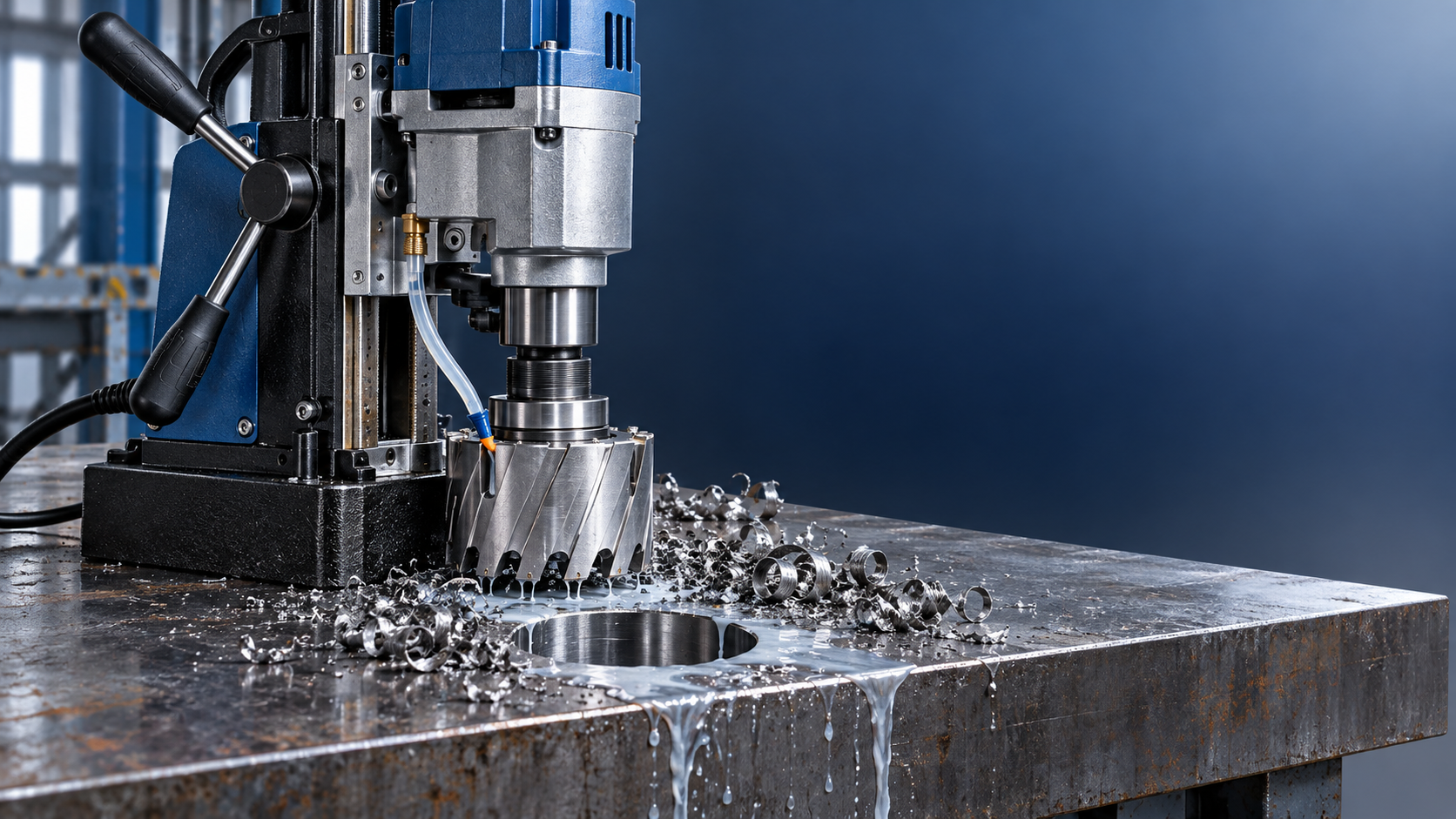 Choosing cutter diameters that match the Magnetic drill VD50 capacity Escolha de diâmetros de cortador compatíveis com a capacidade da furadeira magnética VD50