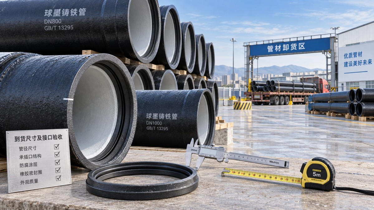 Site Acceptance Checklist for EN 545 Ductile Iron Pipe Deliveries Checklist voor acceptatie op locatie van EN 545-leveringen van buizen van nodulair gietijzer