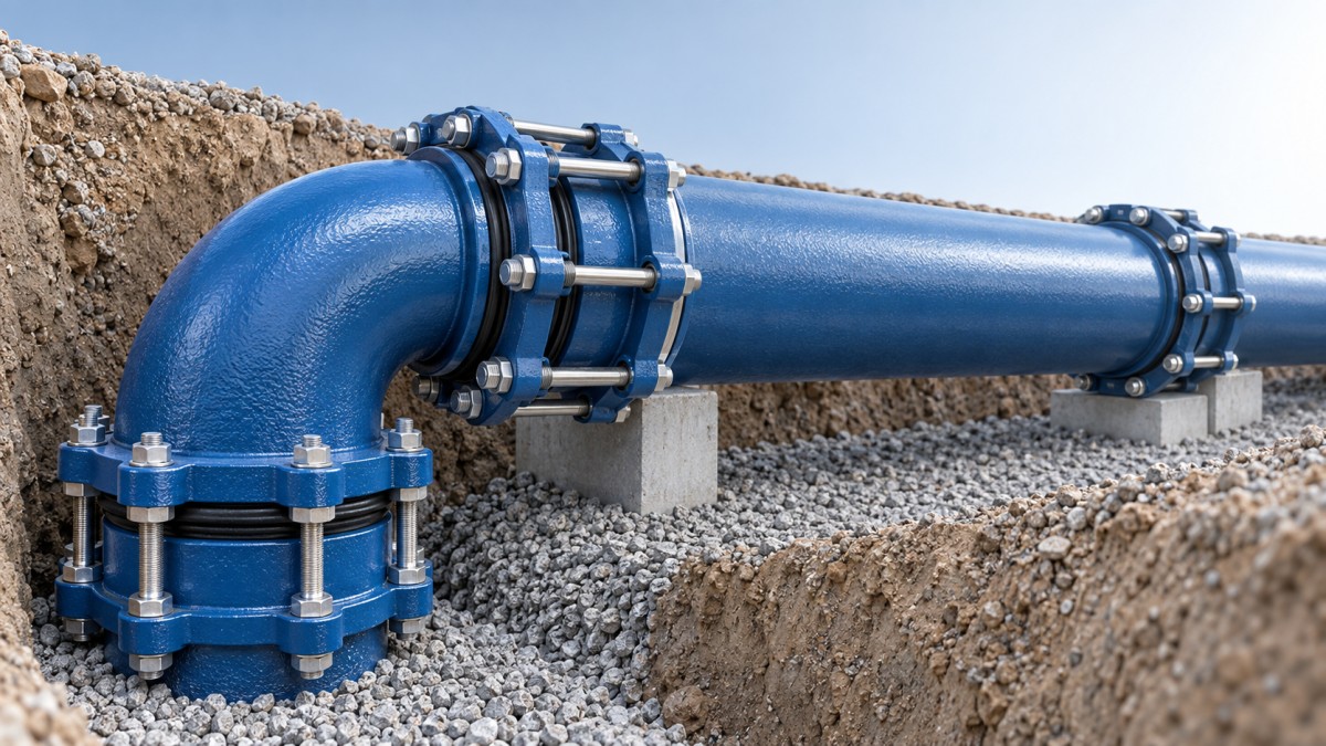EN 545 Pipe Joint Options That Help Reduce Installation Risk on Site EN 545-buisverbindingsopties die helpen het installatierisico op locatie te verminderen
