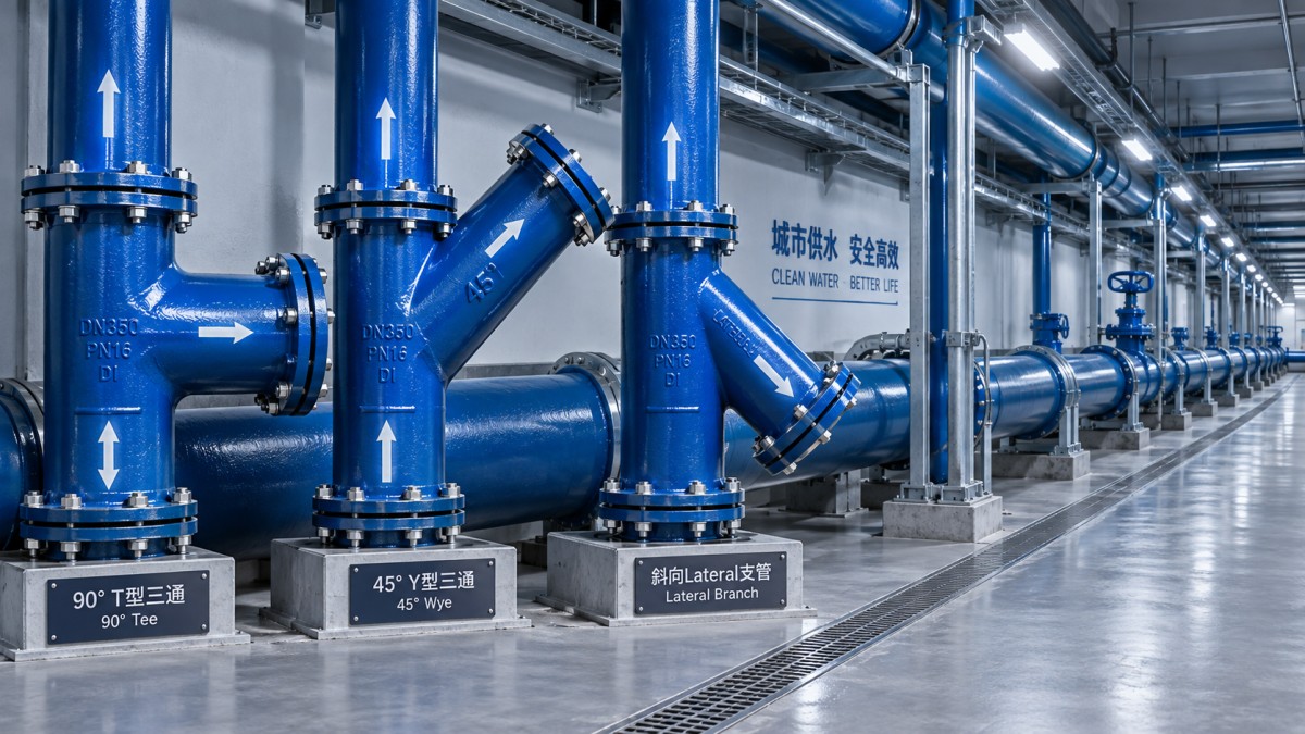 Three-Way Fittings: When to Use Tee, Wye, or Lateral Pipe Connections Drieweghulpstukken: wanneer T-stukken, Y-stukken of zijdelingse leidingaansluitingen te gebruiken