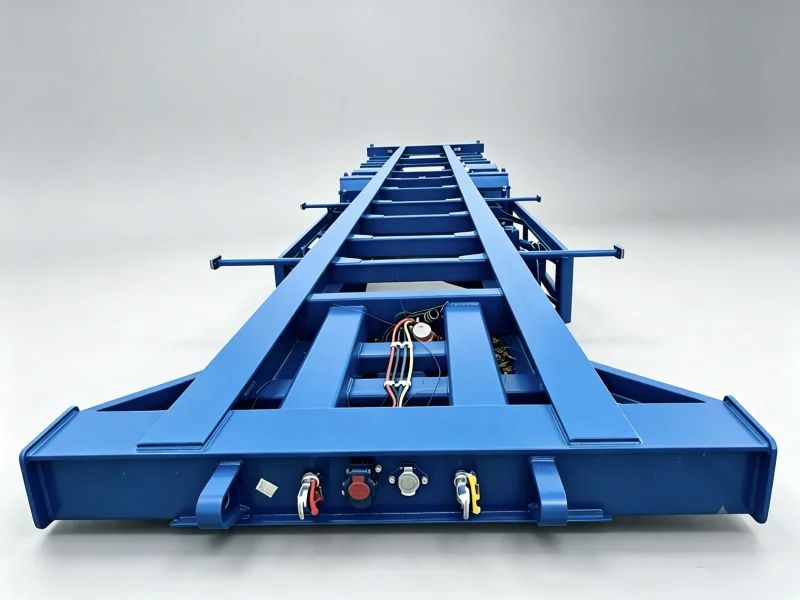 45-ft-Skelettanhänger mit 3 Achsen