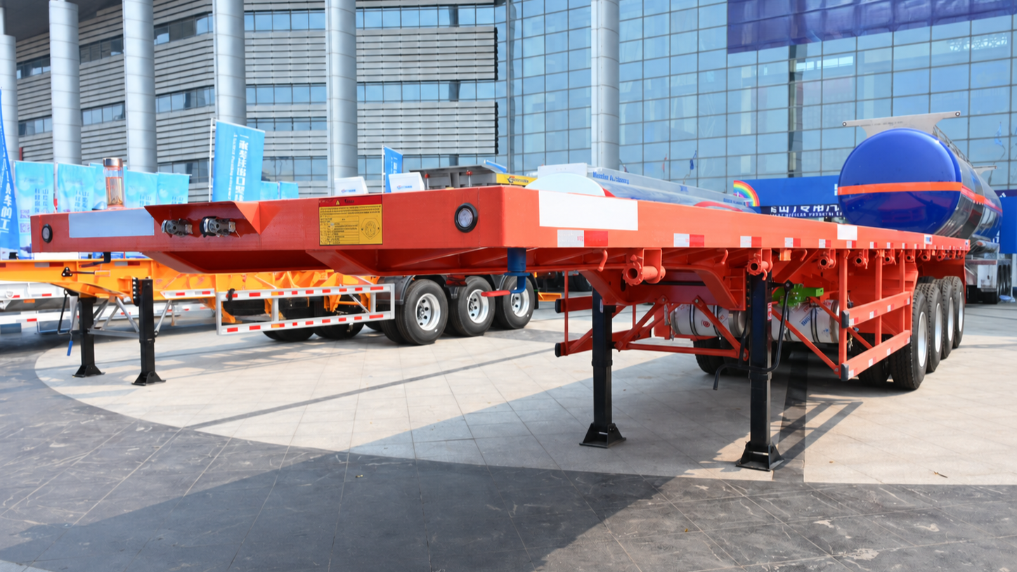 40ft 4-Achs-Container-Flachbett-Sattelauflieger