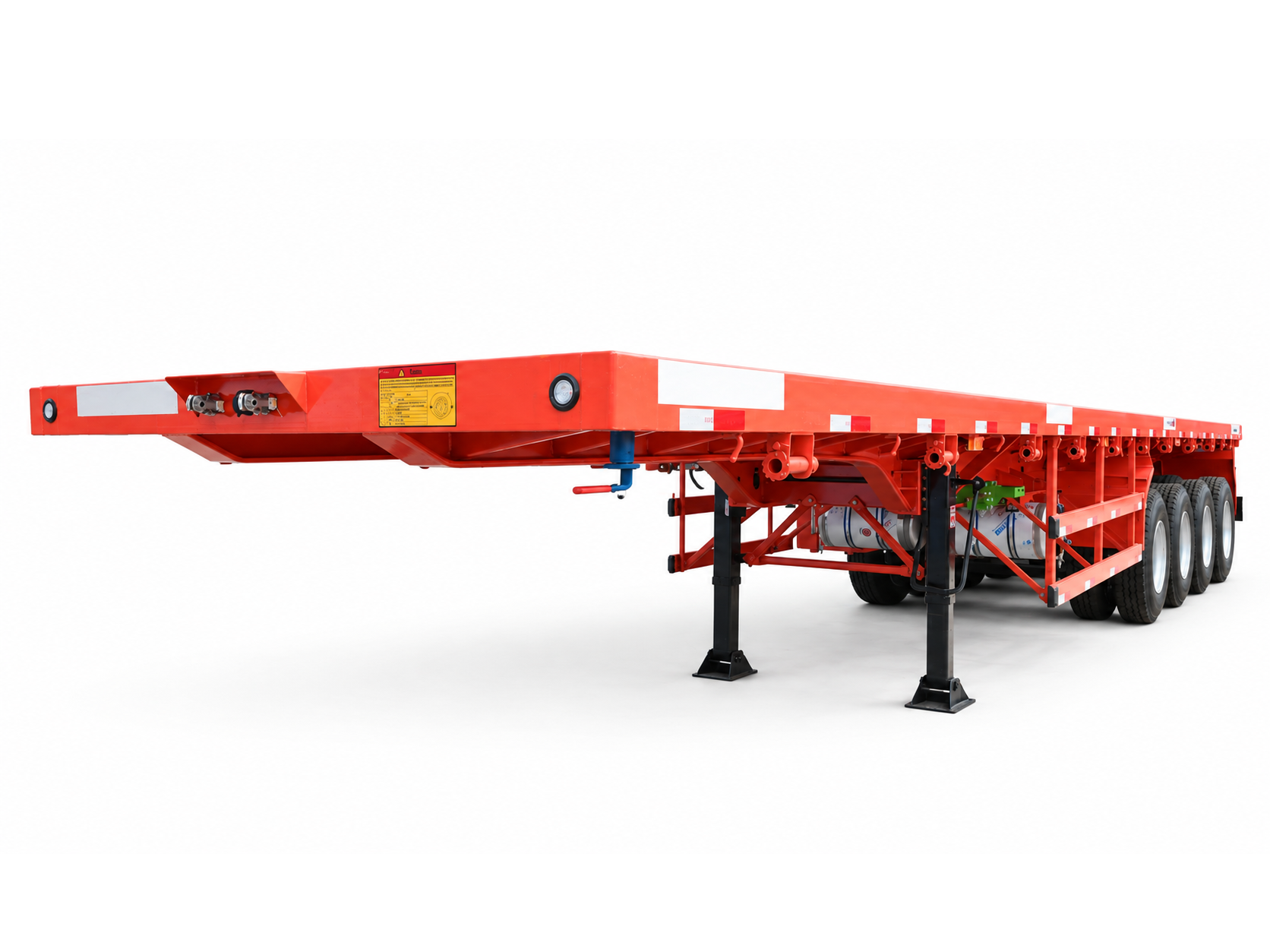 40ft 4-Achs-Container-Flachbett-Sattelauflieger