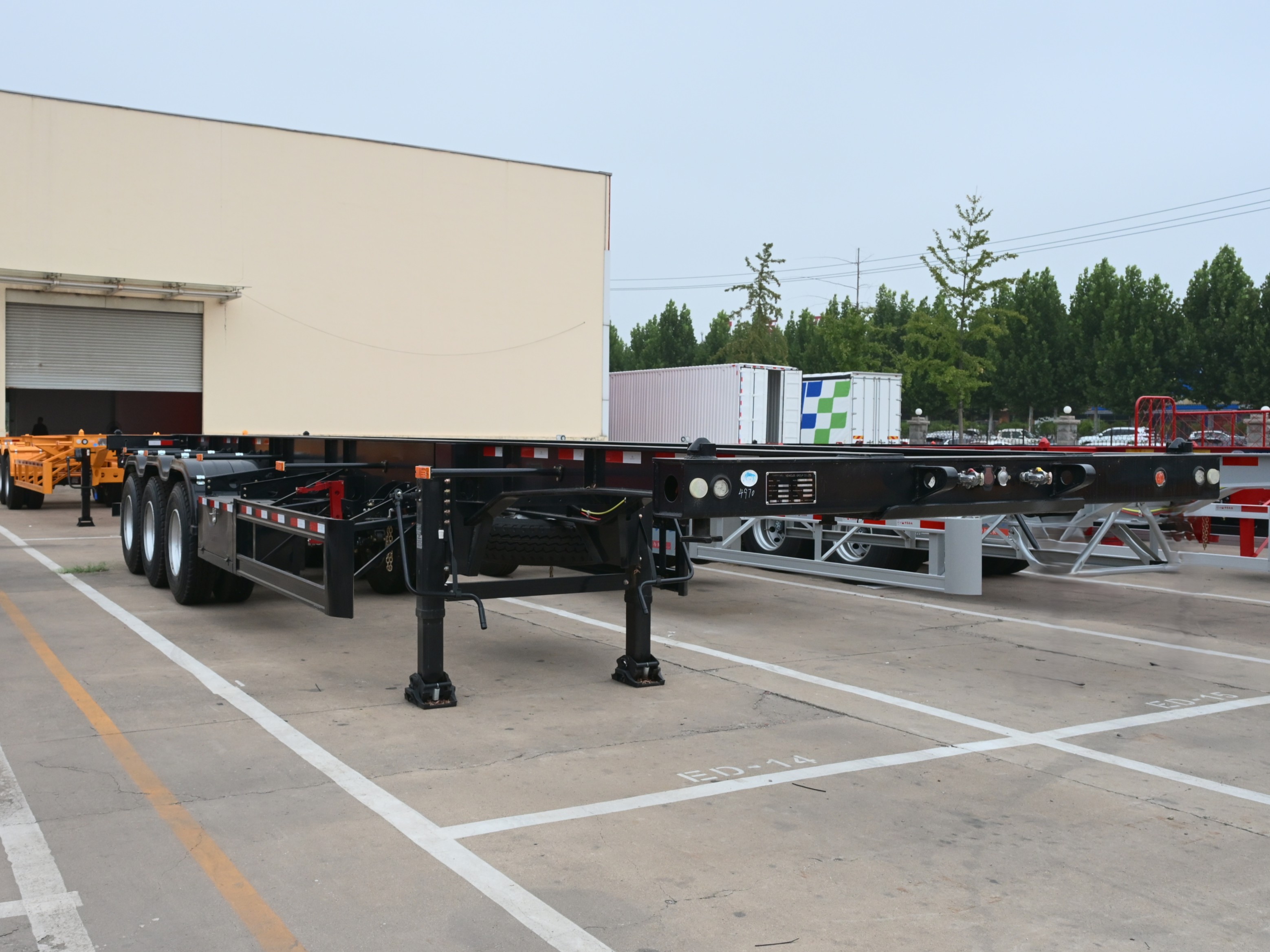3-Achs-Containerchassisauflieger
