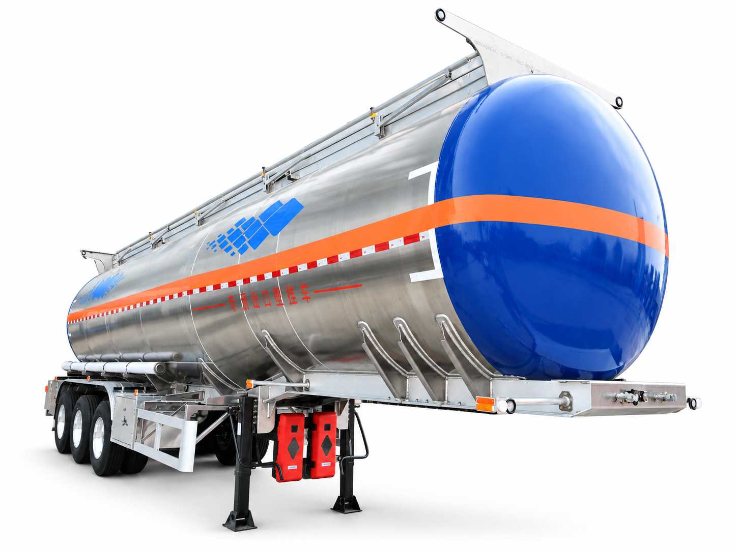 3-Achs-Kraftstofftankauflieger aus Aluminiumlegierung mit Schwanenhals